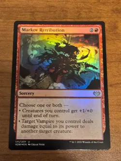 MTG Innistrad Crimson Vow - Markov Retribution - VOW 171 - FOIL - Image 1