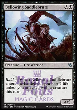 Bellowing Saddlebrute 2x FOIL MTG KTK Khans of Tarkir Uncommon MINT black - Image 1