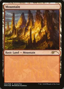 Mountain - Foil Promo Grand Prix Promos MP MTG - Image 1