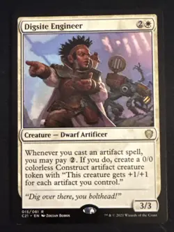 1x Digsite Engineer (015) Commander 2021 LP MTG Magic the Gathering x1 MKE - Image 1