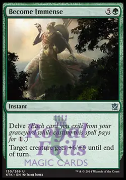 Become Immense 1x FOIL MTG KTK Khans of Tarkir Uncommon MINT green - Image 1