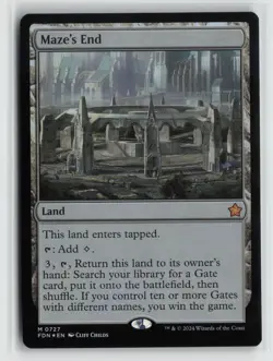 Maze's End 0727 Foil Foundations FDN MTG Magic - Image 1