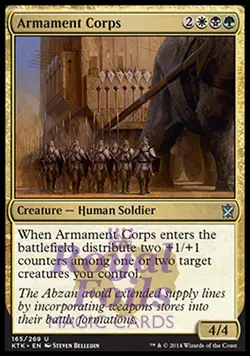 Armament Corps 2x FOIL MTG KTK Khans of Tarkir Uncommon MINT white black green - Image 1