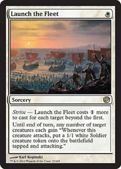 Launch the Fleet - Light Play MTG Journey into Nyx - Image 1