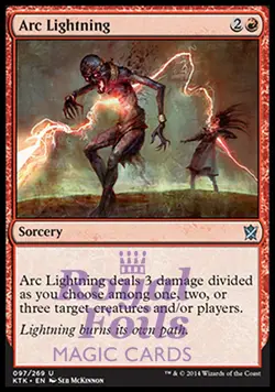 Arc Lightning 2x FOIL MTG KTK Khans of Tarkir Uncommon MINT red - Image 1