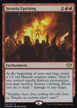 MTG Innistrad Crimson Vow - Stensia Uprising - VOW 178 - FOIL - Image 2