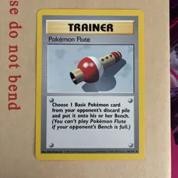 Pokemon Flute Base Set 4th Print 1999-2000 Near Mint 86/102 WOTC Vintage NM - Image 1