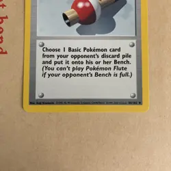 Pokemon Flute Base Set 4th Print 1999-2000 Near Mint 86/102 WOTC Vintage NM - Image 3