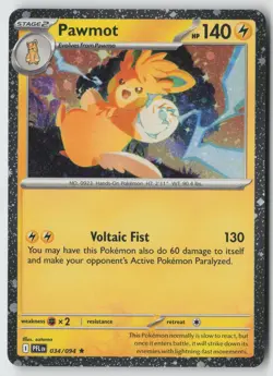 Pawmot 034/094 Rare Phantasmal Flames Pokemon Holo Cosmo Holo - Image 1