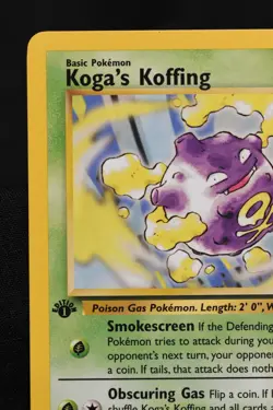 Koga's Koffing 1st Edition 48/132 LP+ Gym Challenge Regular Uncommon Pokemon TCG - Image 2