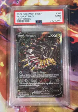 Pokemon SWSH Lost Origin Giratina V PSA 9 MINY 186/196 Alternate Full Art Holo - Image 1