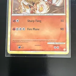 Pokemon TCG HeartGold SoulSilver Arcanine 1/123 1st Holo Rare 110HP - Image 4