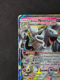 Pokemon Alolan Ninetales GX Ultra Rare Holo HP-Lost Thunder 132/214 + Vulpix 053 - Image 4