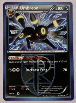 Pokemon TCG: Umbreon 064/116 Deck Exclusives Regular Plasma Freeze - Image 1