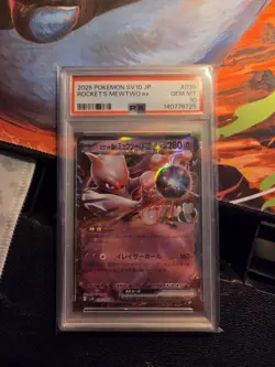 2025 POKEMON JAPANESE SV10-GLORY OF TEAM ROCKET TEAM ROCKET'S MEWTWO EX PSA 10 ! - Image 1