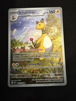 Pokemon TCG Ampharos Chaos Rising 90/86 Illustration Rare Holo IR - Image 1
