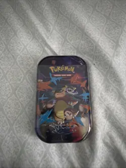 Factory Sealed Pokemon TCG Mega Evolution Mini Tin Kangaskhan w 2 Booster Packs - Image 1