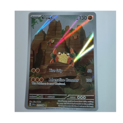 Pokemon TCG Klawf 217/198 SV01 Scarlet & Violet Illustration Rare Full Art Holo - Image 1