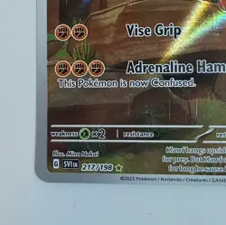 Pokemon TCG Klawf 217/198 SV01 Scarlet & Violet Illustration Rare Full Art Holo - Image 2