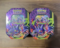 Pokemon TCG Mega Gengar EX Tins Lot of 2 (New/Factory Sealed) - Image 1