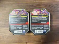 Pokemon TCG Mega Gengar EX Tins Lot of 2 (New/Factory Sealed) - Image 2