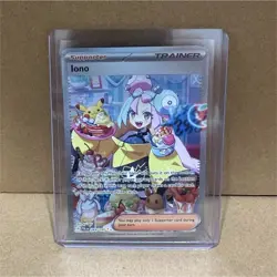 Pokemon Iono Trainer Supporter Special Illustration Rare 269/193 Holo Paldea Ev… - Image 1