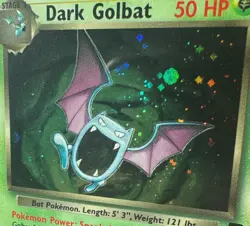 Dark Golbat 7/82 Team Rocket Unlimited LP Holo Rare Pokemon TCG Vintage 2000 - Image 3