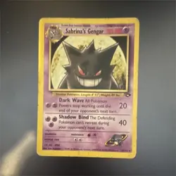 Pokemon Sabrina's Gengar 29/132 Gym Challenge Rare Unlimited Regular 90 HP EN - Image 1