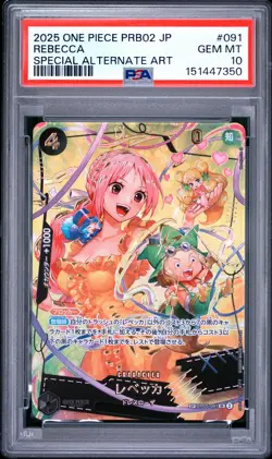 Rebecca 091 Special Alternate Art One Piece Japanese PSA 10 - Image 1