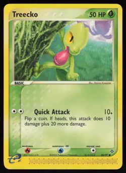 E-Reader Treecko 80/97 Dragon Hajime Kusajima Pokemon TCG Card - Image 1