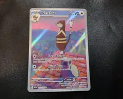 Watchog 153/086 Illustration Rare White Flare Pokemon Card NM - Image 1
