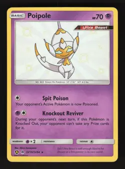 Poipole SV19/SV94 Pokemon Hidden Fates Shiny Holo Card - Image 1