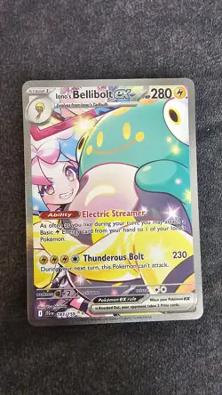 Pokemon TCG Iono's Bellibolt EX Journey Together Ultra Rare Holo Card 183/159 NM - Image 1