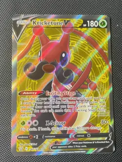 Pokemon - Kricketune V - 142/163 - SWSH Battle Styles - Full Art Card - Image 1