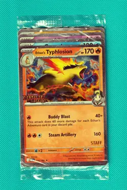 Destined Rivals SEALED STAFF Stamped Prerelease Promo Set - All 4 Cards - Image 1