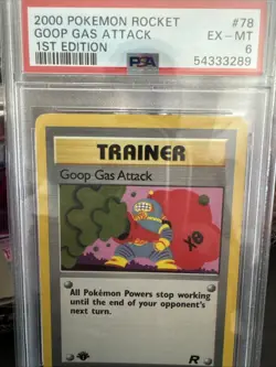 🔥 PSA 6 1st Edition Goop Gas Attack #78 Team Rocket 2000 Pokemon Card 🔥 - Image 1