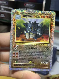 Rhydon 35/110 Legendary Collection 2002 Reverse Holo Vintage Pokemon Card - Image 3