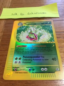 Meganium 18/165 Mint Condition Holo Rare Expedition Base Set Pokemon Card - Image 2
