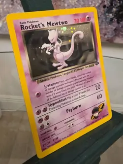 Rocket's Mewtwo - 14/132 - Pokemon Gym Challenge Unlimited Holo Rare Card HP - Image 1