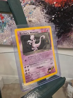 Rocket's Mewtwo - 14/132 - Pokemon Gym Challenge Unlimited Holo Rare Card HP - Image 2