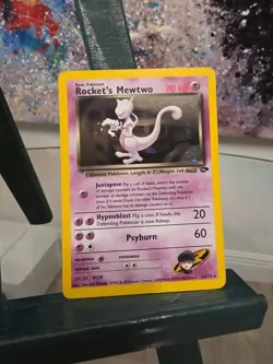 Rocket's Mewtwo - 14/132 - Pokemon Gym Challenge Unlimited Holo Rare Card HP - Image 4