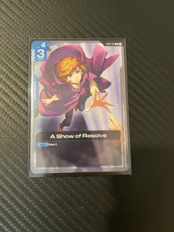 Gundam Card Game A Show Of Resolve Beta U GD01-100 English - Image 1