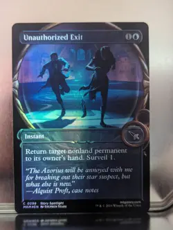 Unauthorized Exit Showcase Murders at Karlov Manor Foil #298 - Image 1
