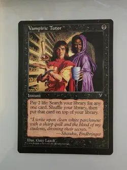 Vampiric Tutor - Visions 1996 - Rare Regular - LP to NM - MTG - Image 1