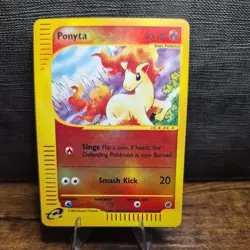 Pokemon Reverse Holo eReader Ponyta- Expedition- 126/165- LP - Image 1