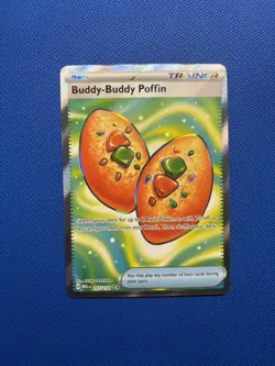 Pokemon TCG Buddy Poffin 167/132 Trainer Mega Evolution Full Art NM - Image 1