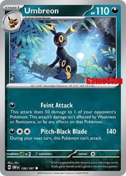 Pokemon TCG Umbreon 130/197 GameStop Exclusive Promo NM - Image 1