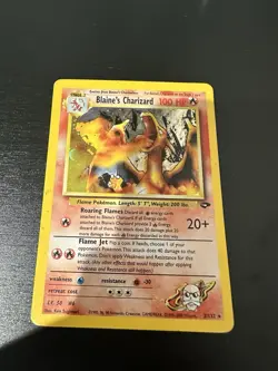 Pokemon Wizards Blaine's Charizard 2/132 Gym Challenge 100 HP Holo Rare English - Image 2