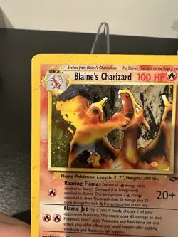 Pokemon Wizards Blaine's Charizard 2/132 Gym Challenge 100 HP Holo Rare English - Image 4