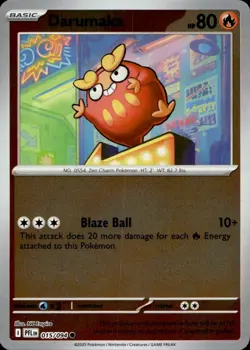 Darumaka 015/094 Common Phantasmal Flames Pokemon Near Mint - Image 1